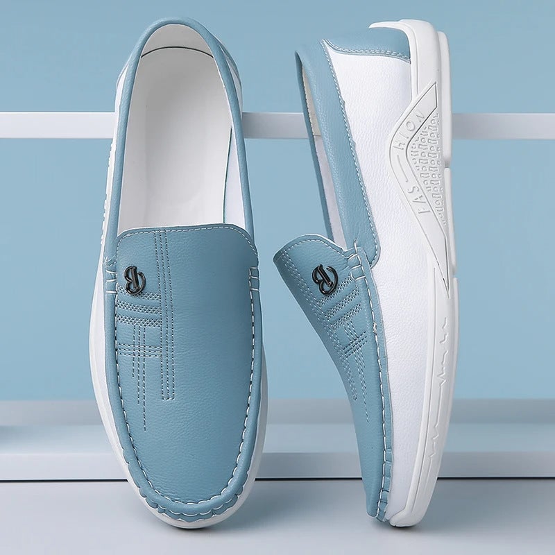 Fujian Jinjiang Para Shoes Men'S Slip-On Soft Sole Breathable Casual Leather Shoes - Image 5
