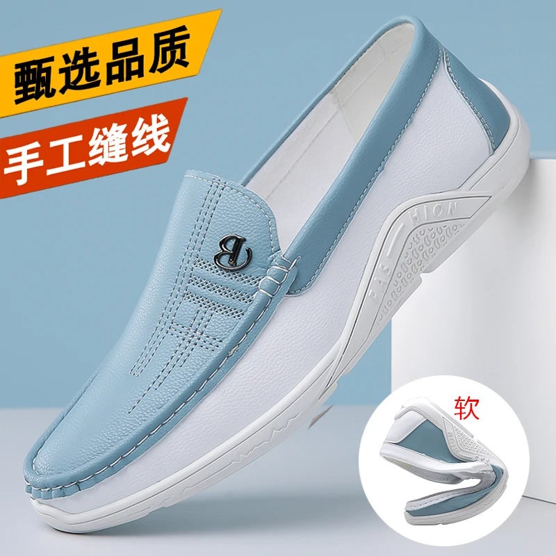Fujian Jinjiang Para Shoes Men'S Slip-On Soft Sole Breathable Casual Leather Shoes - Image 3
