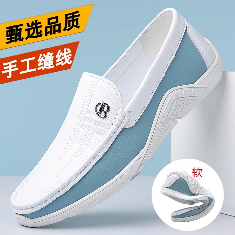 Fujian Jinjiang Para Shoes Men'S Slip-On Soft Sole Breathable Casual Leather Shoes - Image 2
