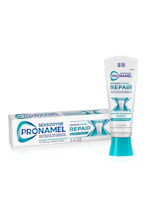 Sensodyne Pronamel Intensive Enamel Repair Toothpaste for Sensitive Teeth, to Reharden and Strengthen Enamel, Extra Fresh - 3.4 Ounces