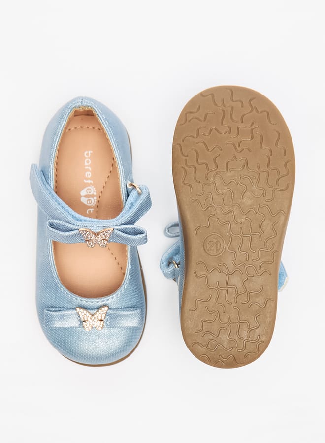 بيرفيت حذاء ماري جين بخطاف وحلقة بإبزيم وزخرفة فراشة - Image 4