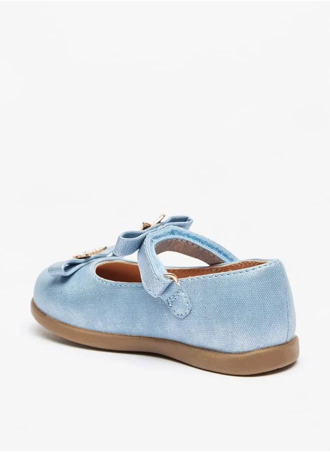 Barefeet Butterfly Accent Lightweight Mary Jane Shoes with Hook and Loop Closure