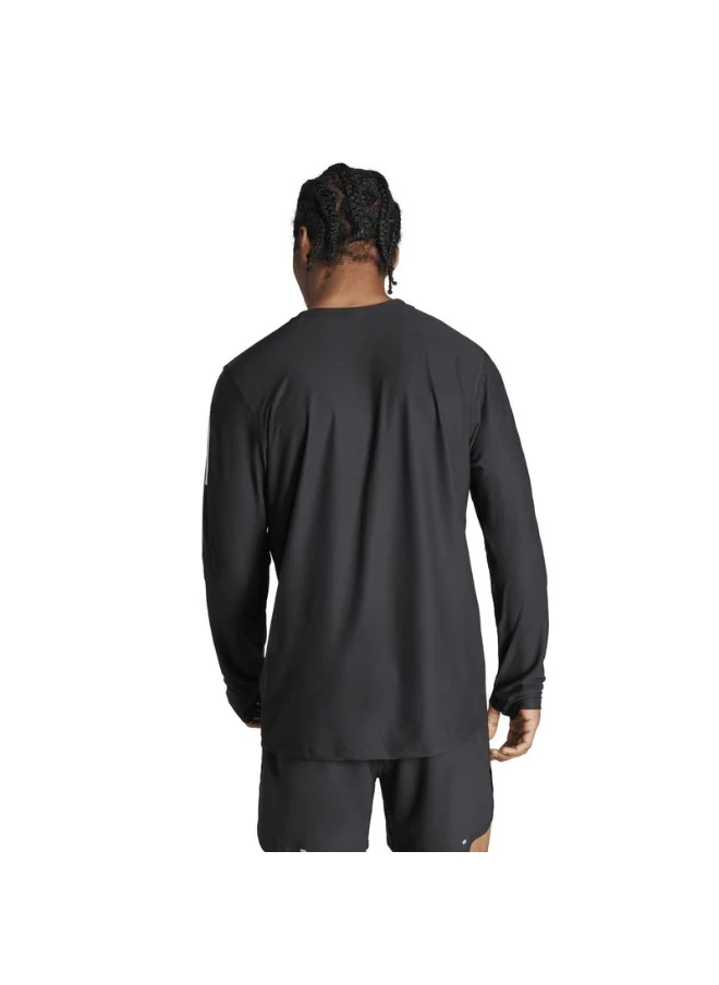اديداس adidas OTR B LS Black Running T-SHIRTS for Men - XS