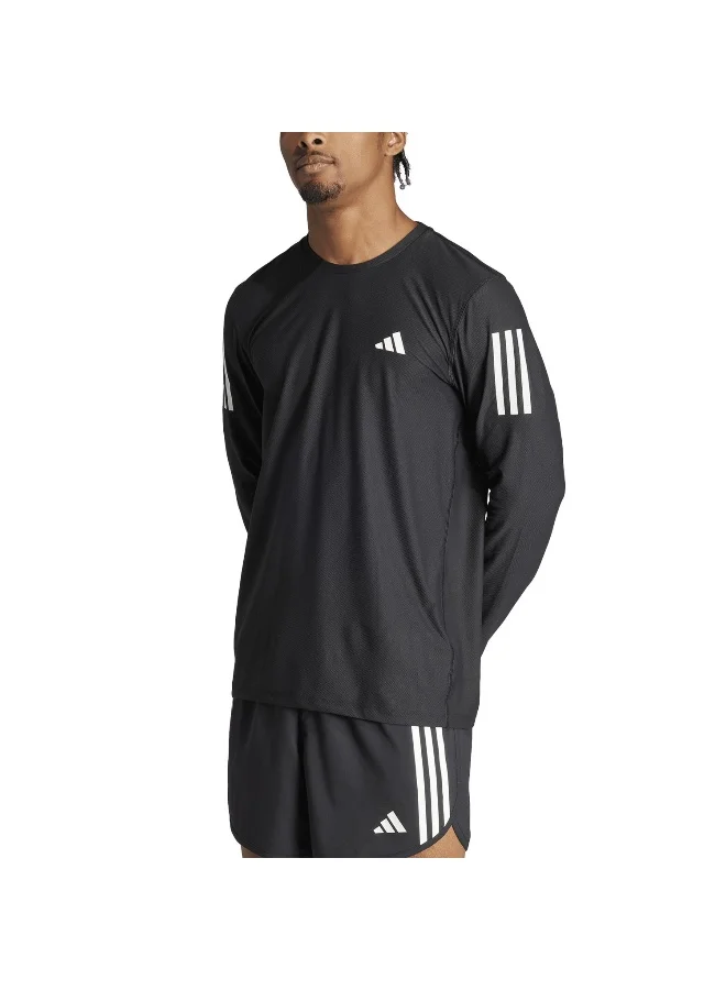 Adidas Otr B Ls Black Running T-Shirts For Men XS