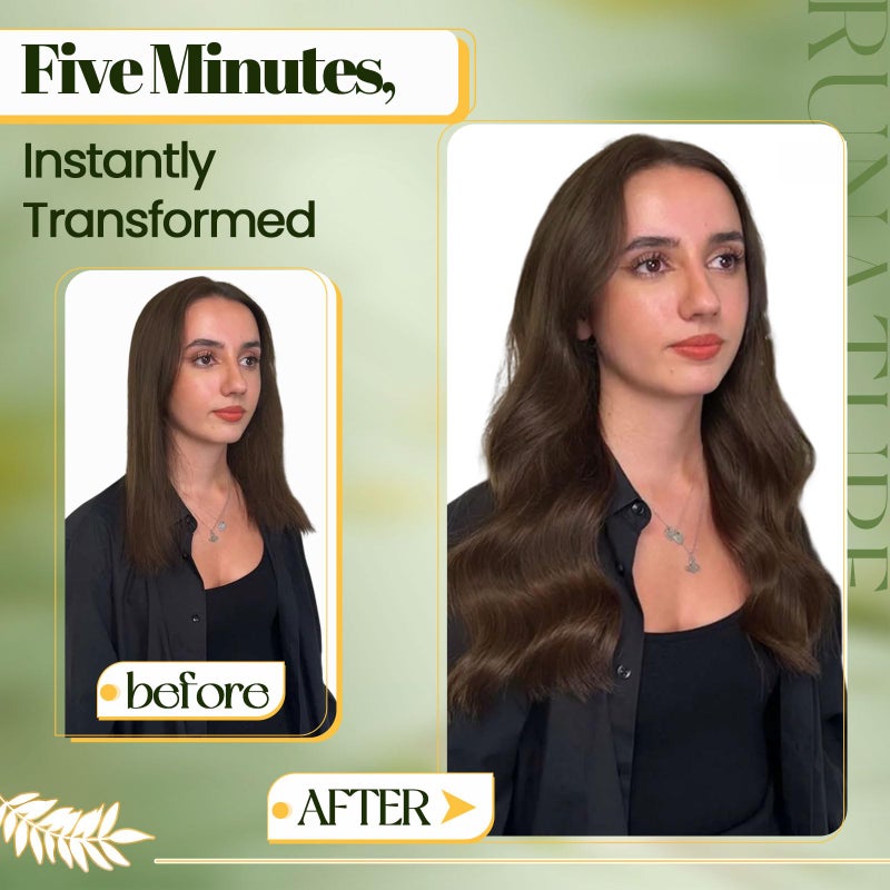 RUNATURE Real Hair Extensions Clip Ins, Brown Clip in Hair Extensions Real Human Hair, 18 Inch 120g 7pcs Full Head Thick Remy Hair, Add Hair Volume #4 Chocolate Brown - Image 5