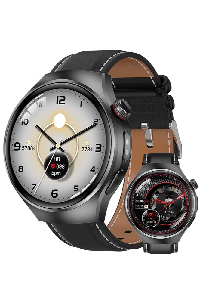 رولستيمي ساعة ذكية بلوتوث للرجال ، الرد / إجراء المكالمات ، 1.53 بوصة إيبس عالية الوضوح ملء الشاشة شاشة تعمل باللمس ، دي الطلب للاختيار من بينها ، مع مراقبة النوم ، وضع الرياضة ، ساعة ذكية يمكن ارتداؤها - Image 1