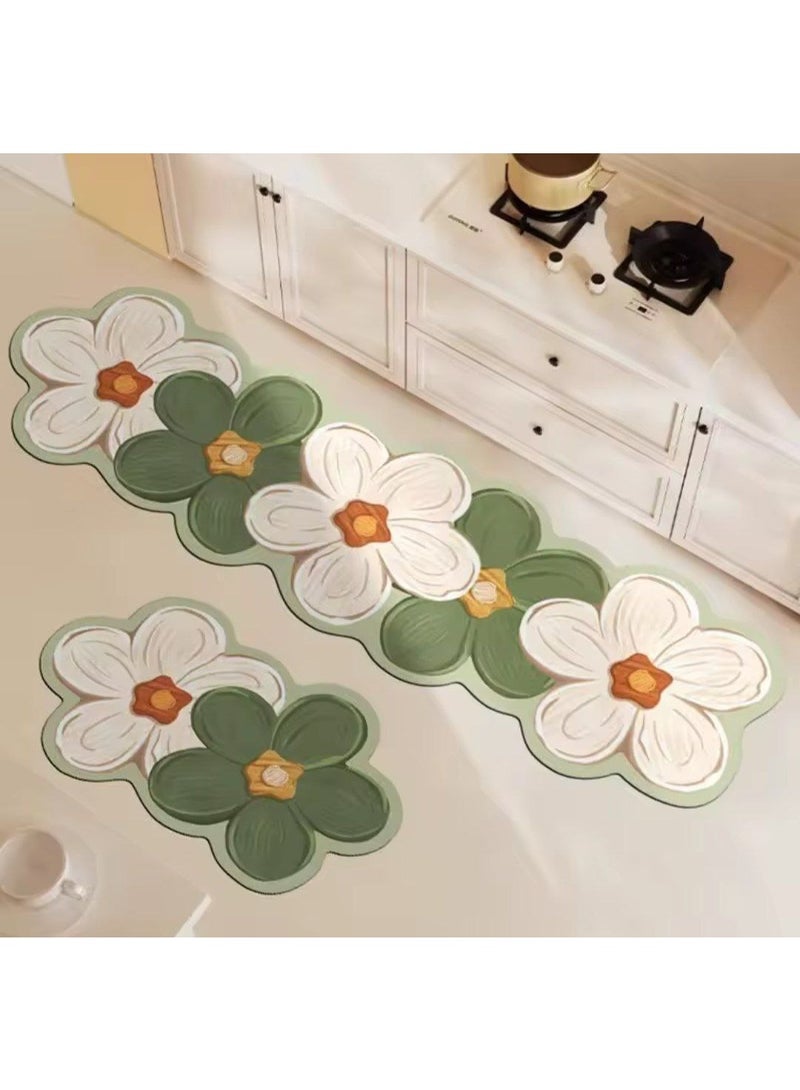 Two-piece kitchen rug set Large: 150cm x 60cm Small: 60cm x 70cm