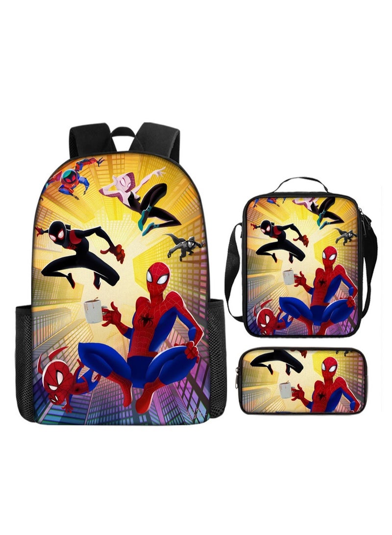 SPIDERMAN Spider-Man Student Backpack Three-Piece Set 29*16*42cm