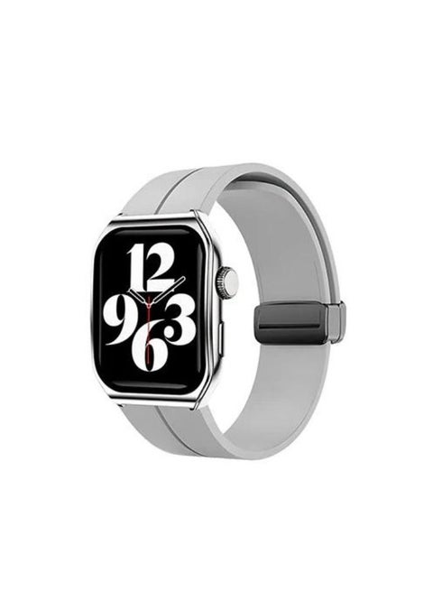 Bluetooth 5.0 Smartwatch with 2.01" HD Display, Health Tracking, Bluetooth Calling, 280mAh Battery, Magnetic Charging, IP67, Android and Iphone Compatible - Grey