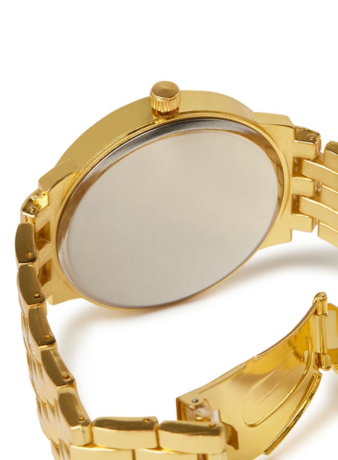 Geneva Women's Water Resistant Stainless Steel Analog Watch AWNTG-01-W0011 - 37 mm - Gold - Image 3