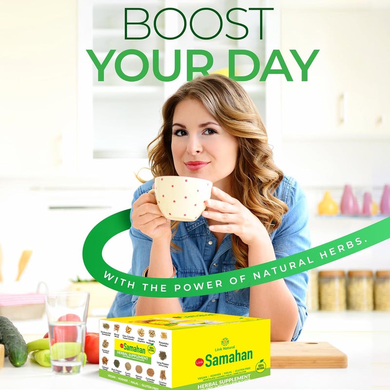 SAMAHAN Ayurvedic Herbal Tea Packets - Sri Lankan Ceylon Blend with 14 Natural Herbs Including Ginger, Black Pepper & More, Herbal Tea Bags for Wellness, Relaxation & Daily Comfort - 100 Count - Image 4