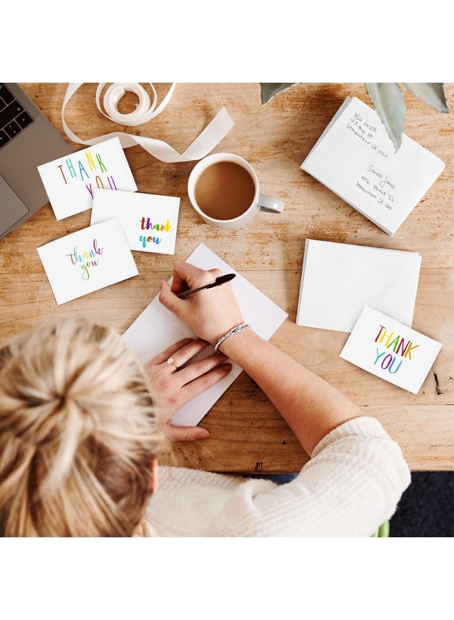 Juvale 48 Pack 4X6-Inch Bulk Thank You Cards With Envelopes - Appreciation Gift Note For Teachers And Kids (6 Assorted Designs) - Image 4