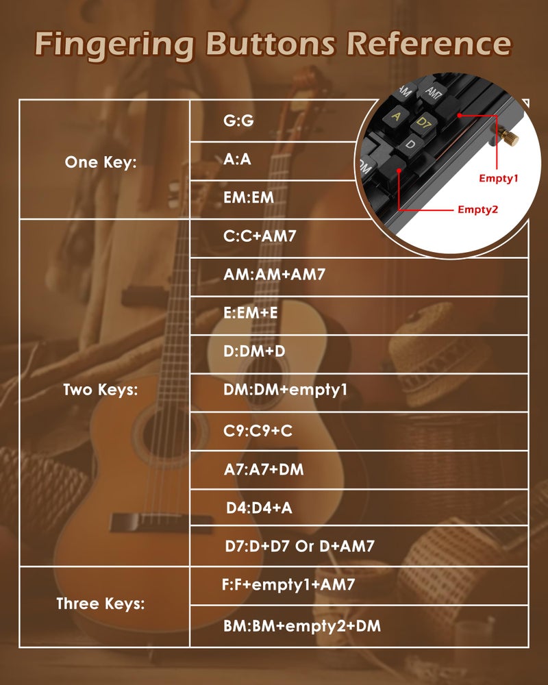 FAITIO Portable Guitar Chord Presser, Guitar Chord Helper And Trainer for Acoustic Guitar, Guitar Learning Tools for Beginners and Arthritis Player, Develop Confidence Quicklyï¼Œ Get A Sense Of Accomplishment - Image 3