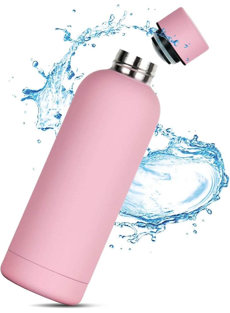 Thermal Water Bottle 500ml - Thermal Bottle, Stainless Steel, BPA Free, Insulating, Hot and Cold, Leak Proof, Ideal for Car, Office, Workout, Bike, Hiking, Sports, Gift. (Pink) - Image 4