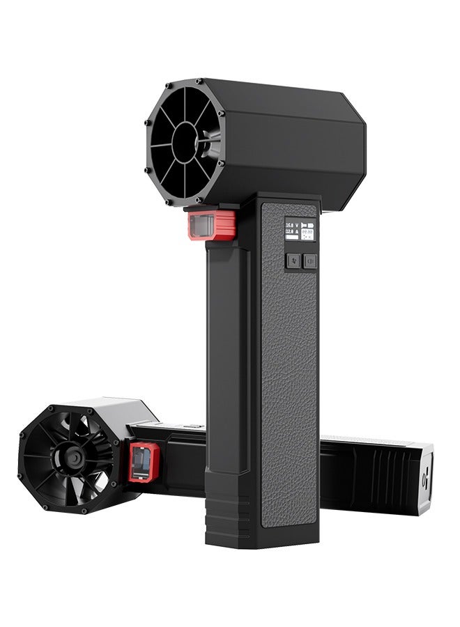 إسكدنيا منفاخ هواء توربيني لإزالة الرمال من السيارات، منفاخ سيارات لإزالة الغبار، قوة دفع 1600 جرام، 750 وات، سرعة رياح 60 متر/ثانية - Image 1