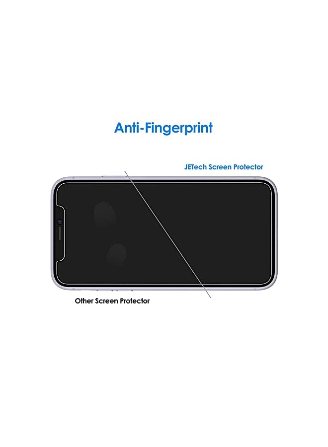 Jetech Screen Protector For Iphone 11 6.1-Inch With Camera Lens Protector, Tempered Glass Film, 2-Pack Each  - Image 4