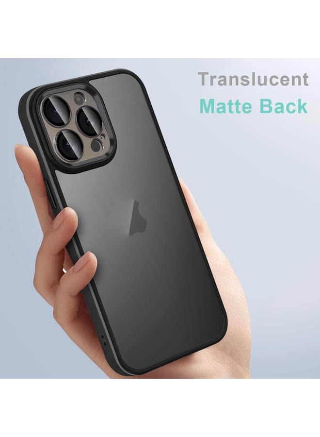 S-TOP Case For iPhone 15 Colorful Armor Lens Film Translucent Skin Feel Phone Case - Image 2