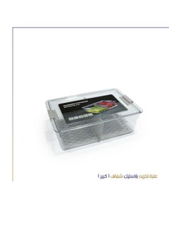 Large transparent plastic storage box