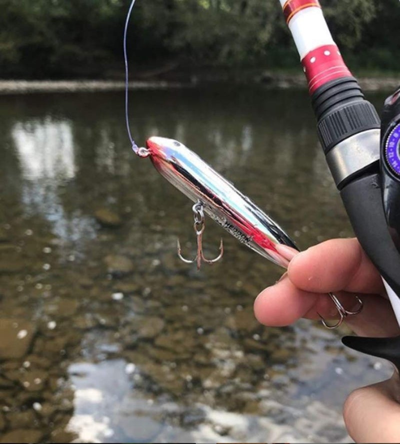 Heddon Heddon Zara Spook Topwater Fishing Lure - Legendary Walk-The-Dog Lure, Bone, Zara Puppy (1/4 oz), 3-Inch - Image 3