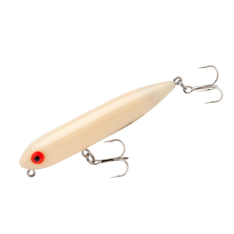 Heddon Zara Spook Topwater Fishing Lure - Legendary Walk-The-Dog Lure, Bone, Zara Puppy (1/4 oz), 3-Inch - Image 1