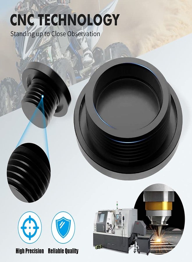 NICECNC Black Engine enchufes Kit Compatible with Yamaha Raptor 700 700R, 700R SPECIAL EDITION, GRIZZLY 550 700, RHINO KODIAK 700, VIKING EPS, YFZ 450, YFZ450R, YFZ450R SE, YXZ1000R, See Fitments - Image 5