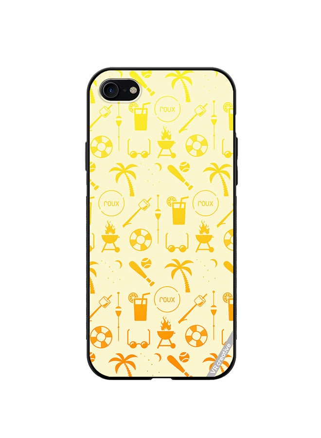 VR CREATIVE Protective Case Cover For Apple iPhone SE (2022) Chill Summer Pattern Design Multicolour - Image 1