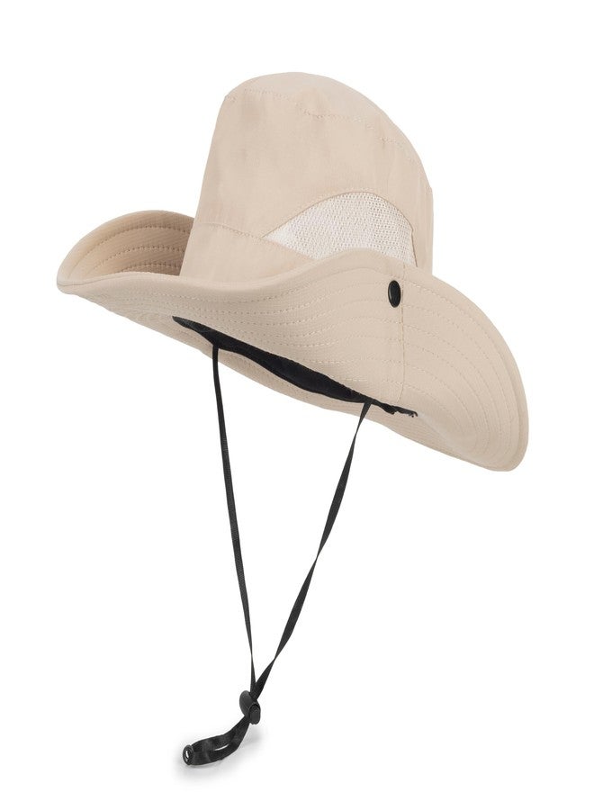 Mealah Boys Girls-Sun Hat for UPF 50+ -Mesh-Wide Brim-Summer-Fishing Hat-Breathable-Kids-Bucket Hat-Outdoor Boonie Hat for 5-9 Years Dark Beige - Image 1