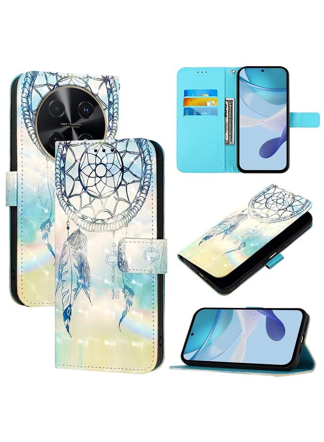 جرين تايجر جراب لهاتف Huawei nova 12i جراب هاتف جلدي عالمي ثلاثي الأبعاد قابل للطي أفقيًا - Image 1