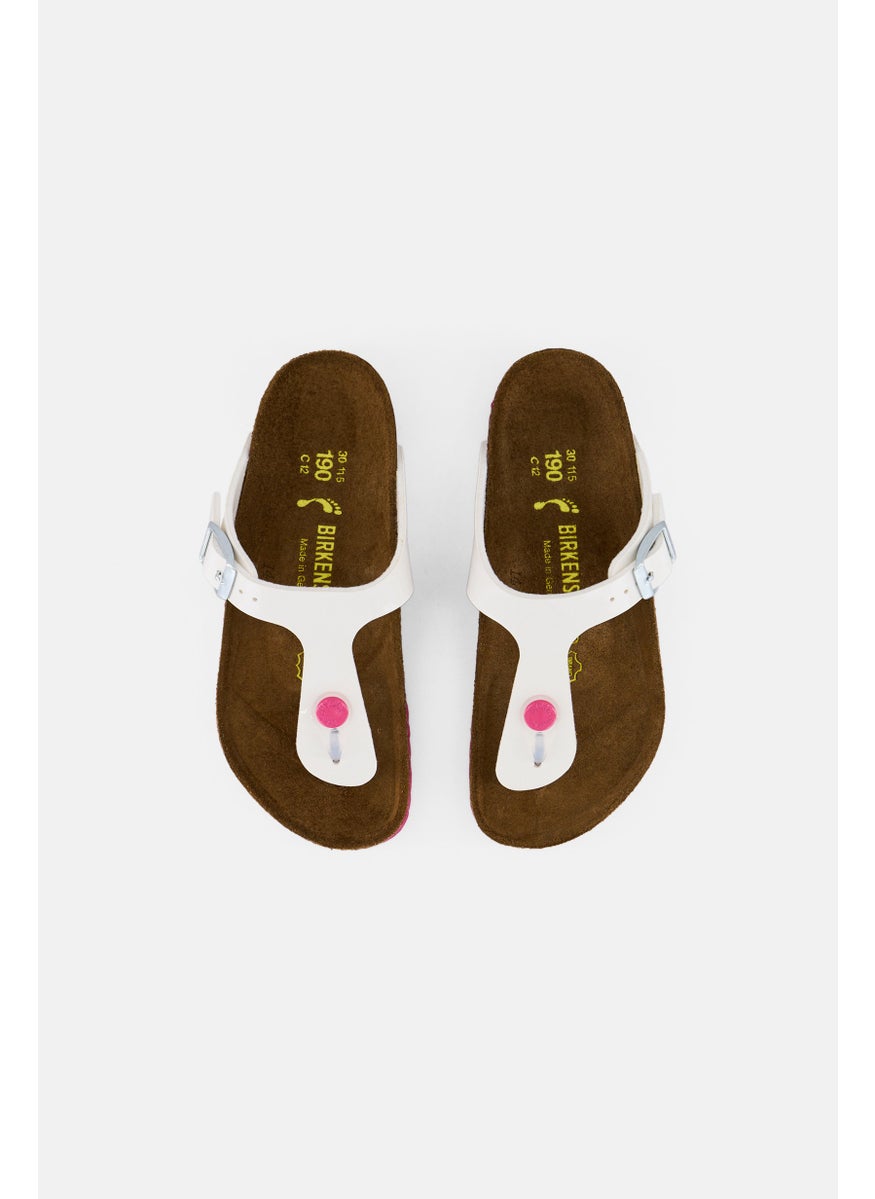 BIRKENSTOCK Kids Girl Slip On Cork Sandals, Multicolor  - Image 3