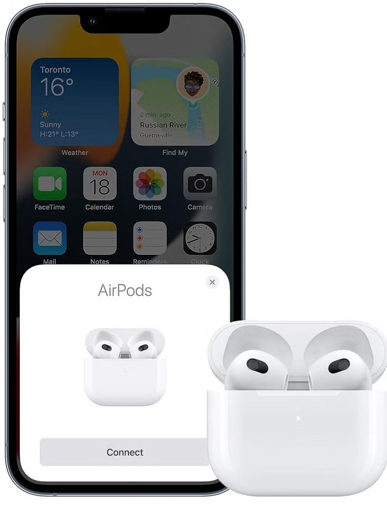 ACCH-Wireless Earbuds Bluetooth Headphones with Built-in Mic, Noise Canceling, 3D Stereo Sound, Fast Charging, and Cable (White) - Image 2