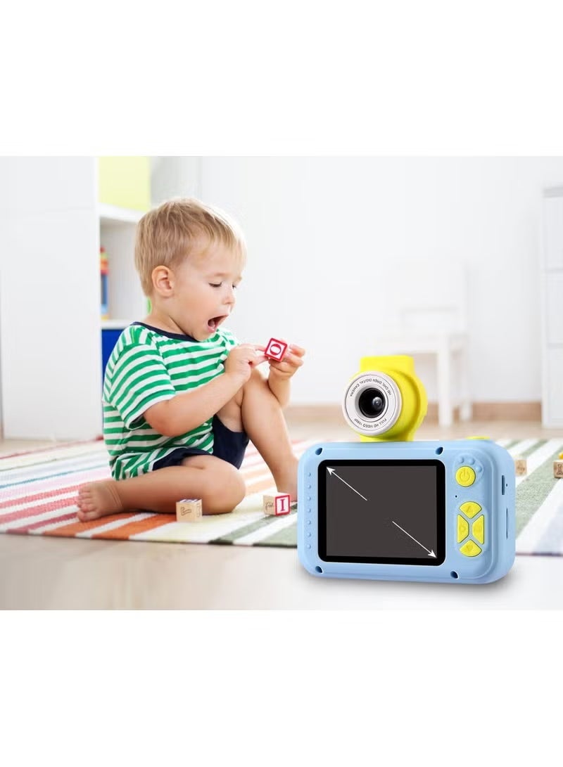 JAJEEK OKC02 Kids Digital Camera with 2-Inch LCD Screen & Flip Lens | Easy-to-Use Child Camera | Lightweight & Durable | Fun Photography Camera for Kids – Blue - Image 4