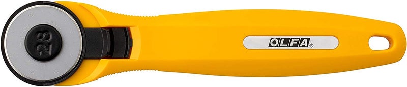 OLFA Rotary Fabric Cutter 28MM with 5 Blade Refill For Quilting, Sewing, and Crafts - Image 2