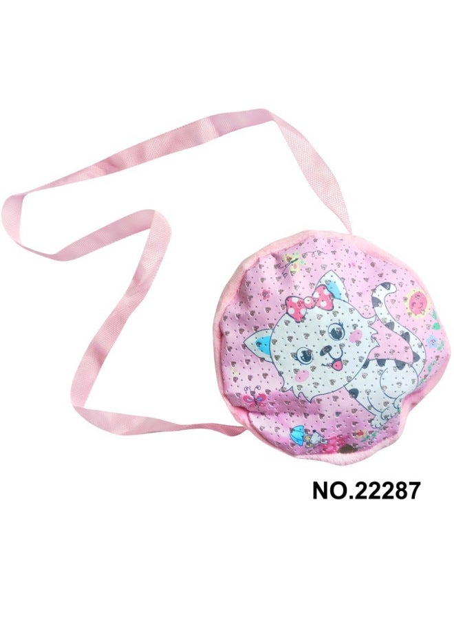 Cross-border Children's Handmade DIY Coin Purse Children's Fun Cute Cartoon Crossbody Girl's Wool Shoulder Handbag Accessories 