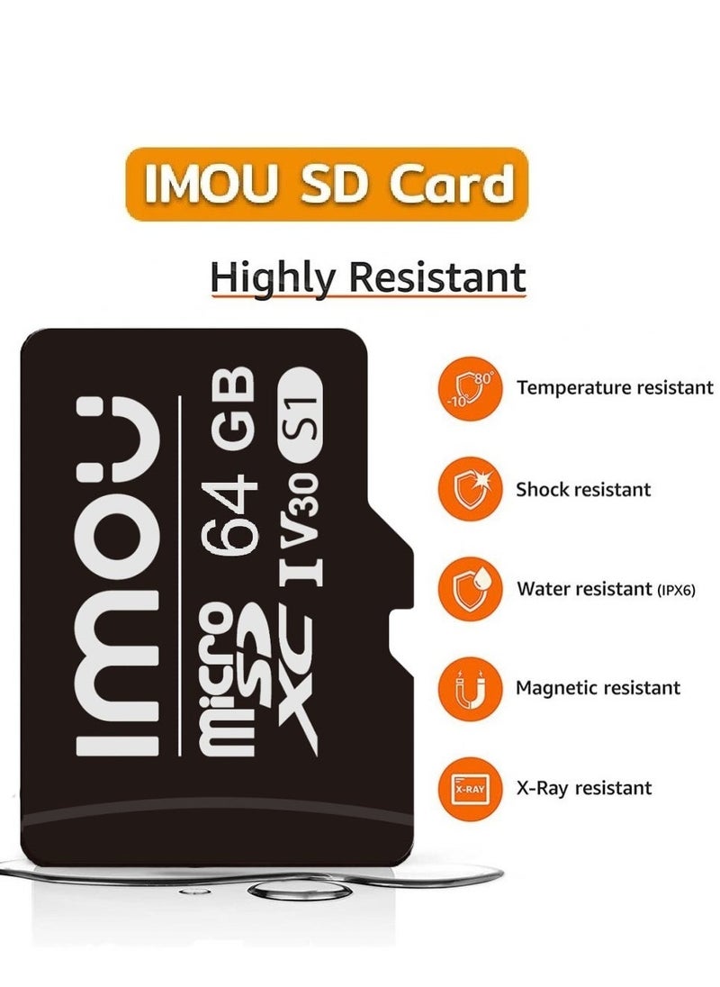 IMOU 64GB Micro SDXC Memory Card Excellent performance with read speed up to 95MB/s for easy and secure storage Class 10 (U3/ V30/3D) TLC Nand Flash Card  - Image 4