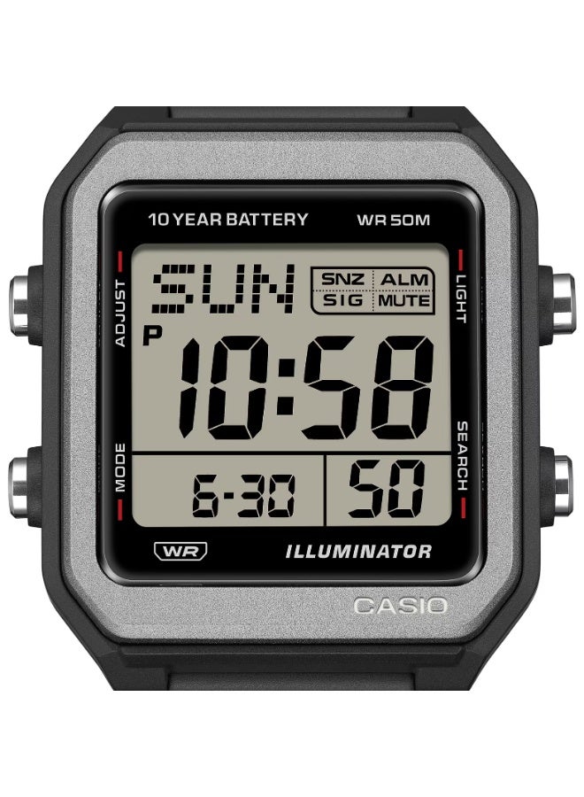 CASIO W-221H-1AVDF Men's Digital Watch – Water Resistant, Stylish & Durable - Image 3