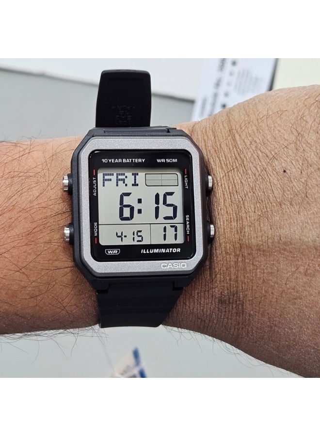 CASIO W-221H-1AVDF Men's Digital Watch – Water Resistant, Stylish & Durable - Image 5