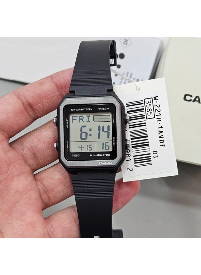 CASIO W-221H-1AVDF Men's Digital Watch – Water Resistant, Stylish & Durable - Image 4