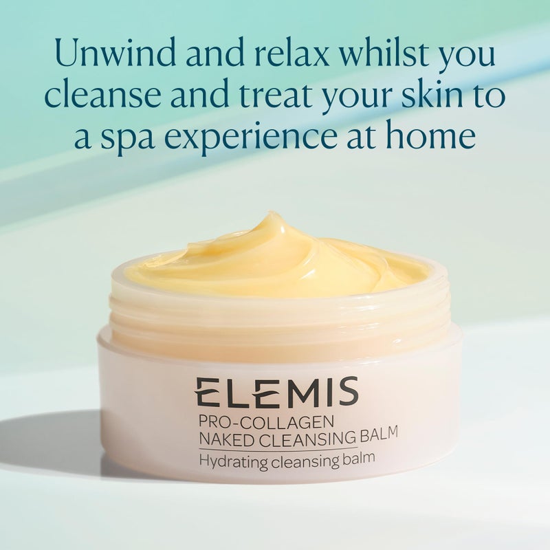 ELEMIS Pro-Collagen Cleansing Balm Waterproof Makeup Remover 100g, Dissolves Makeup, Melts From Balm to Milky Lather, Hydrating Facial Cleanser - Image 4