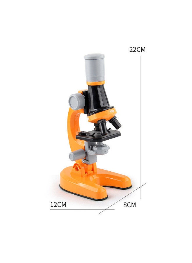 Generic 1200X Microscope Children Optical Microscope with LED Light Collection Bottles 12pcs Slides for Kids Student Beginner Science Educational Toy  - Image 4