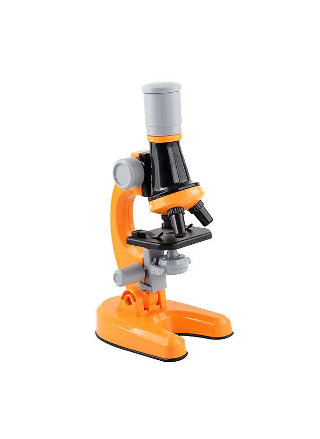 Generic 1200X Microscope Children Optical Microscope with LED Light Collection Bottles 12pcs Slides for Kids Student Beginner Science Educational Toy  - Image 1
