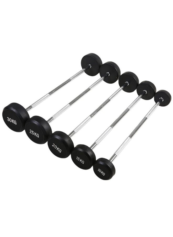 COMMANDO Fixed Straight Barbell – Made of High-Quality Chrome with Multiple Weight Options for Strength Training at Home or in the Gym - Image 1