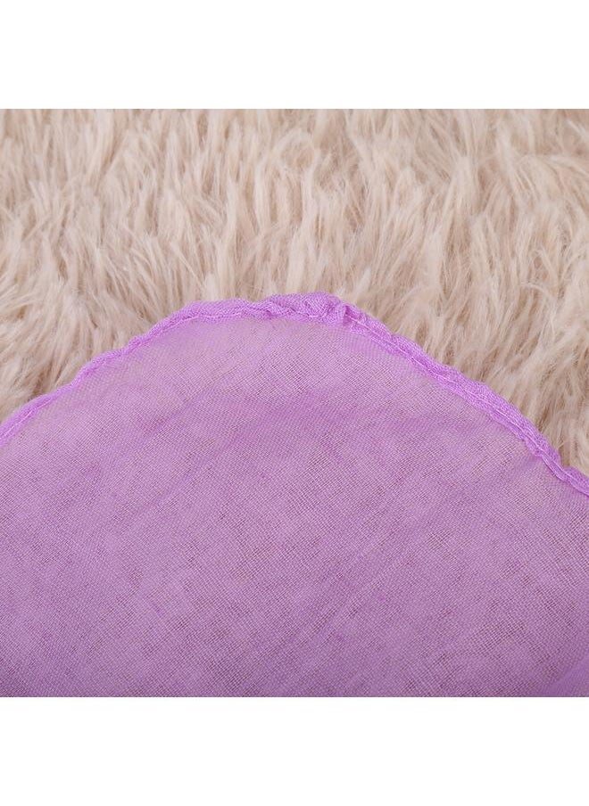 Thoraya Newborn Baby Wraps Swaddle Blanket Infant Boys Girls Photography Photo Prop Light Purple  - Image 3