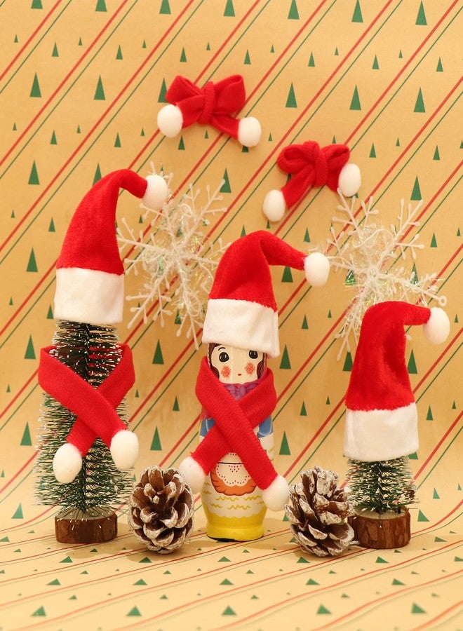 LOOGI Mini Santa Hat 10Pcs Tiny Santa Hats for Crafts Christmas Decor Wine Bottles Cover - Image 5