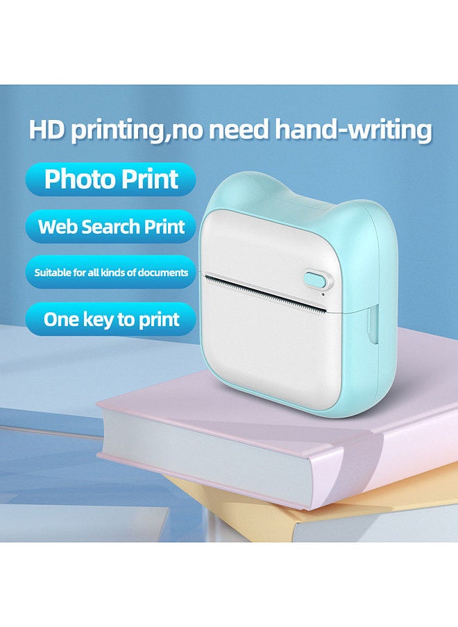 Generic Mini Pocket Photo Printer Portable Thermal Printing Machine 203dpi Wireless BT Connection with 10 Rolls Adhesive Thermal Paper and 1pc Thermal Paper Roll 57*25mm  - Image 2