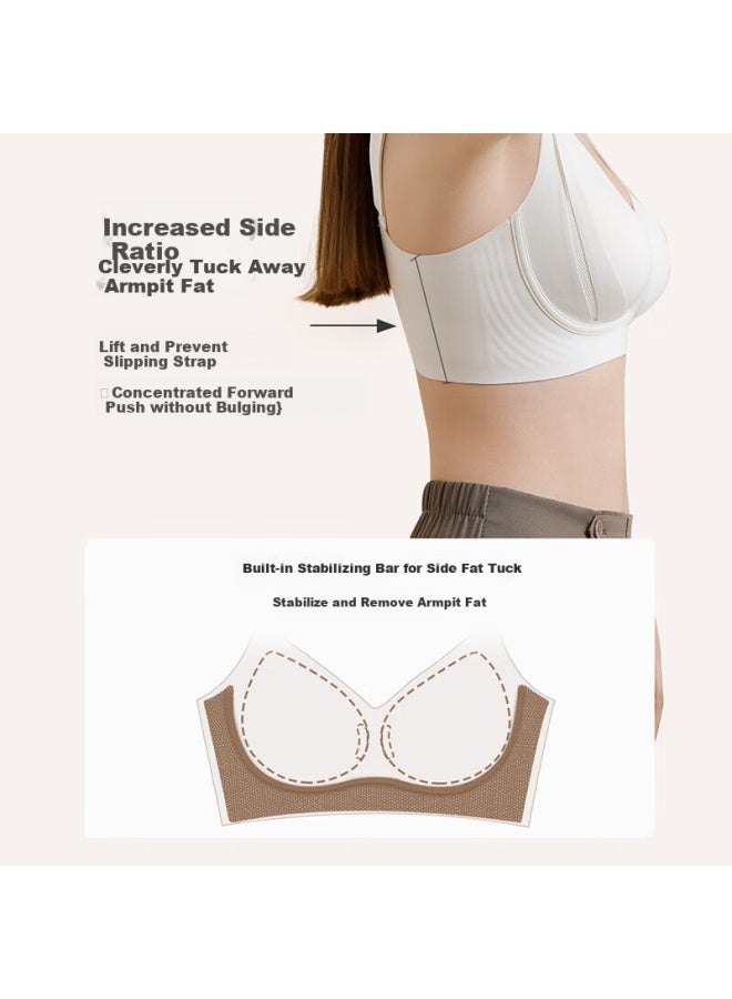 Gujin Anti-gravity Lifting Bra Women's Large Chest Shows Small Chest Seamless Wire-free Push-up Side Breast Reduction Prevent Sagging And Expansion Chest Wall Bra - Image 2
