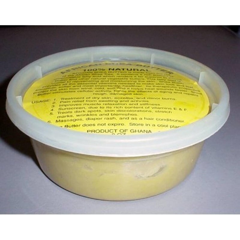 PACK OF 2 African Shea Butter Cream 100 Pure  Raw Gold 5 oz