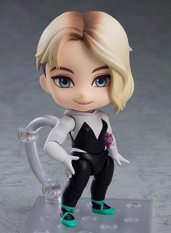 general Parallel Universe Spider-Man Gwen Movable Doll Model Decoration Desktop Decoration Toy Gift for Family and Friends  - Image 2