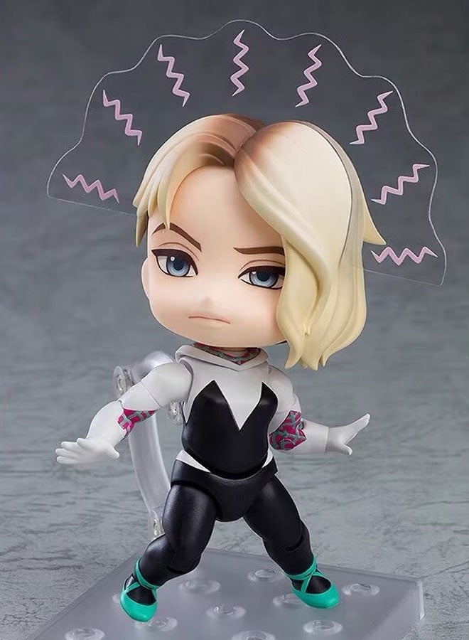 general Parallel Universe Spider-Man Gwen Movable Doll Model Decoration Desktop Decoration Toy Gift for Family and Friends  - Image 3