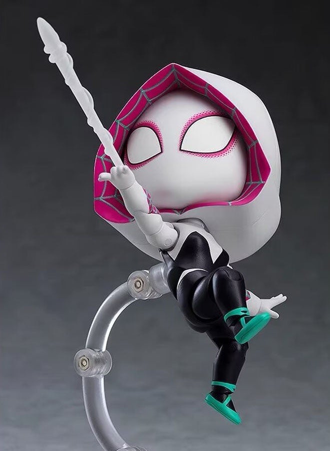 general Parallel Universe Spider-Man Gwen Movable Doll Model Decoration Desktop Decoration Toy Gift for Family and Friends  - Image 4