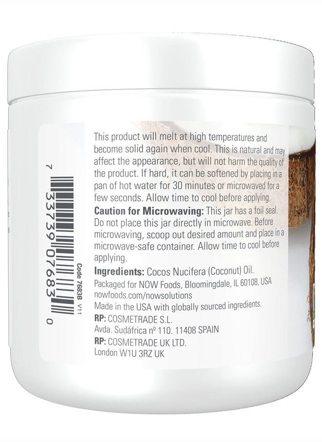 Solutions, Coconut Oil, Naturally Revitalizing for Skin and Hair, Conditioning Moisturizer, 7-Ounce